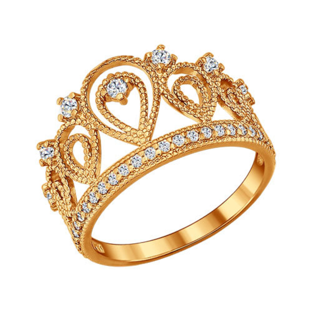 Кольцо Санлайт золото корона